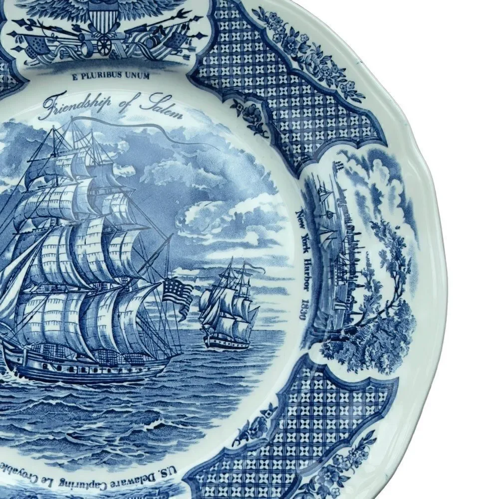 Alfred Meakin 1970’s Friendship of Salem Fair Winds Collectible Plate 10.5” #6